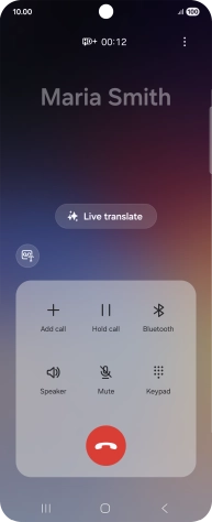 Press Live translate. Press Live translate.