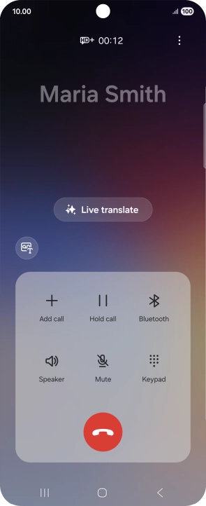 Press Live translate. Press Live translate.