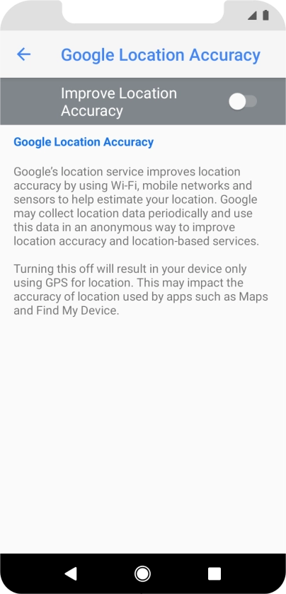 If you press the indicator next to 