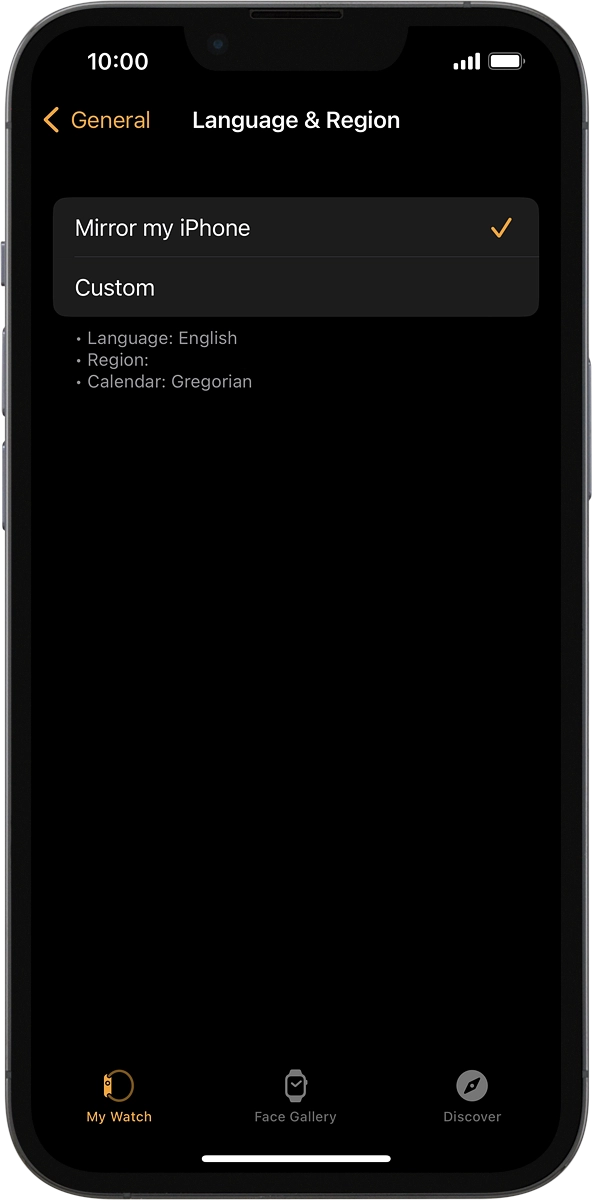 On your phone: Press Custom.