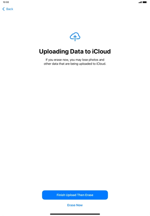 Press Erase Now. Press Erase Now.