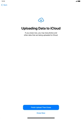 Press Erase Now. Press Erase Now.