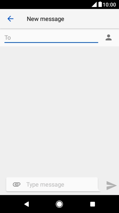 Press the search field and key in the first letters of the recipient's name.