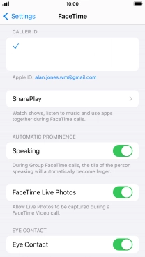 Press the required setting below 