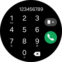 Press the call icon. Press the call icon.