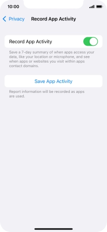 Press Save App Activity.