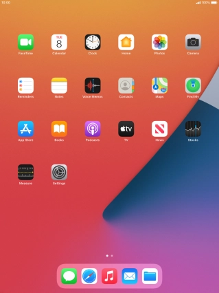 Slide your finger downwards starting from the top right side of the screen.