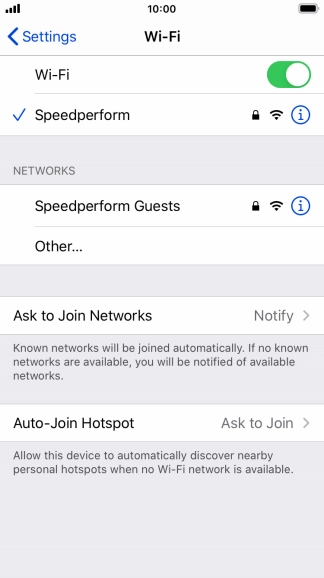 Press the Home key to return to the home screen.