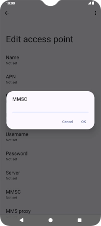 Key in http://pxt.vodafone.net.au/pxtsend and press OK.