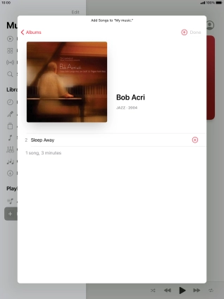 Go to the required category and press the required audio file.