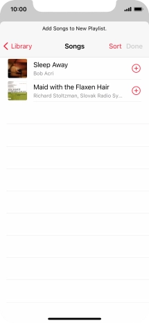 Go to the required category and press the required audio file.