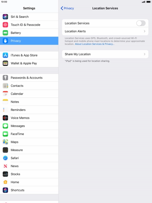 Press the indicator next to Press the indicator next to