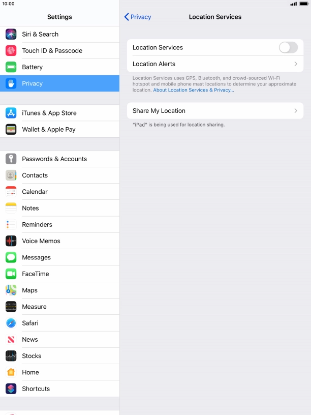 Press the indicator next to Press the indicator next to