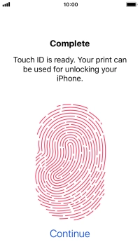 Press Continue. If you haven't previously selected a phone lock code, key in a code of your own choice twice. Press Continue. If you haven't previously selected a phone lock code, key in a code of your own choice twice.