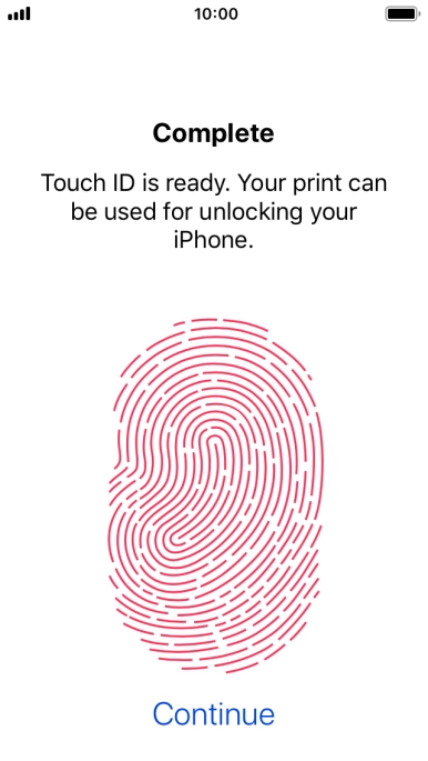 Press Continue. If you haven't previously selected a phone lock code, key in a code of your own choice twice. Press Continue. If you haven't previously selected a phone lock code, key in a code of your own choice twice.