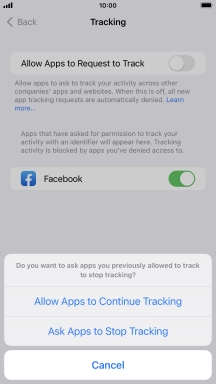 If you turn off the function, press the required setting.