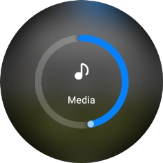 Slide the circle to select the required volume.