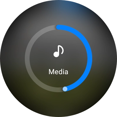 Slide the circle to select the required volume.