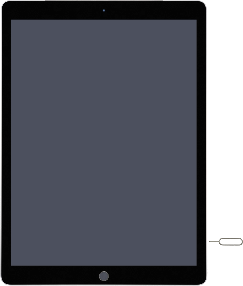 Find the opener for the SIM holder.