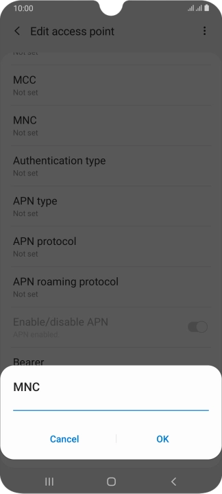 Key in 03 and press OK.