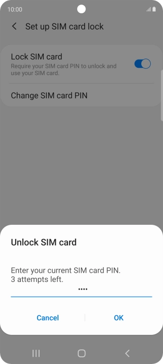 Key in your PIN and press OK. Key in your PIN and press OK.