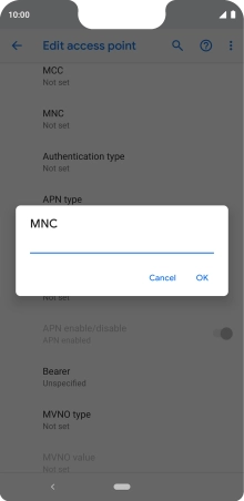 Key in 03 and press OK.