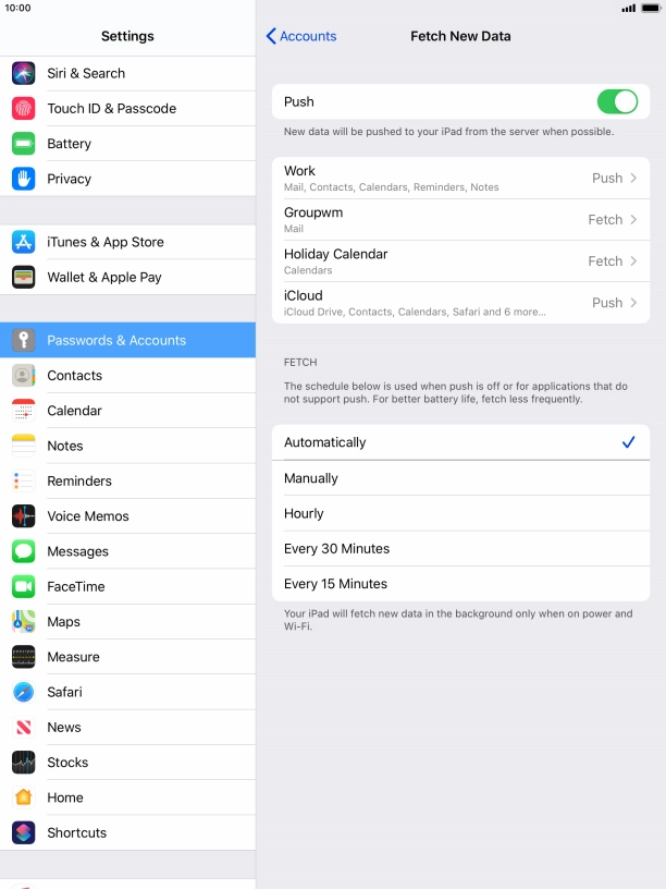 Press the indicator next to Press the indicator next to