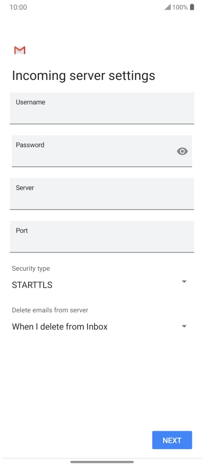 Press the field below 
