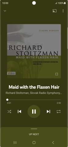 Press arrow right to go to the next audio file.
