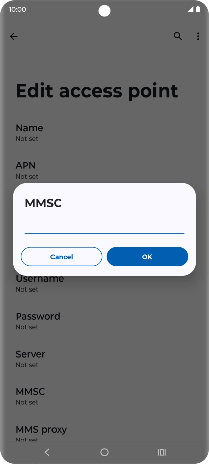 Key in http://pxt.vodafone.net.au/pxtsend and press OK.