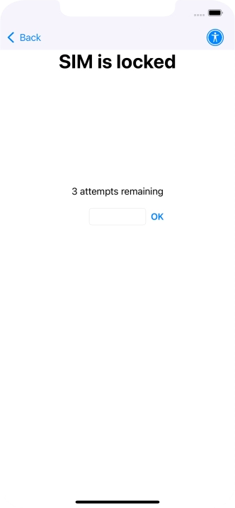 If your SIM is locked, key in your PIN and press OK.