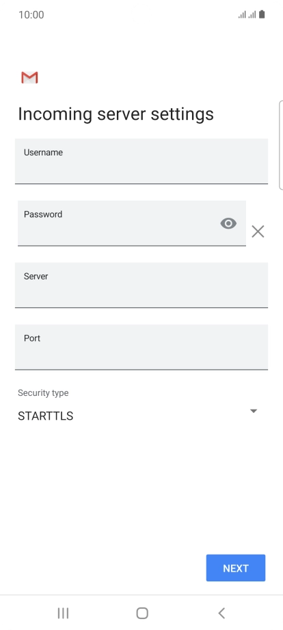 Press the field below 