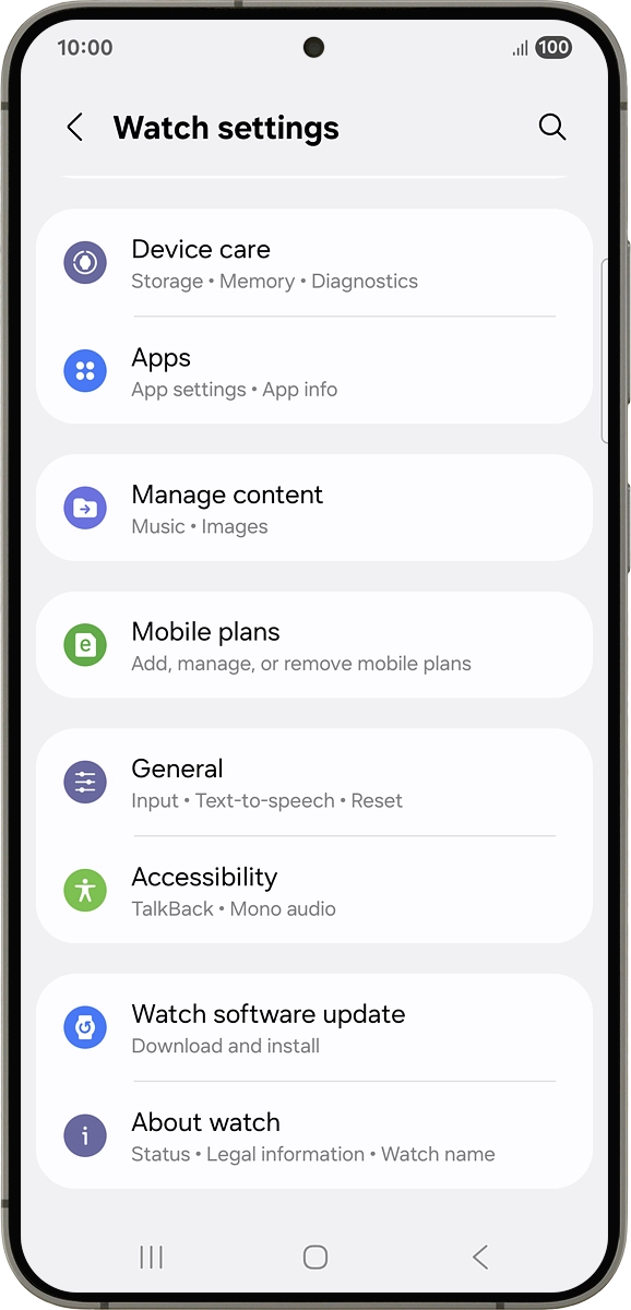 On your phone: Press Manage content.