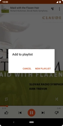 Press NEW PLAYLIST.