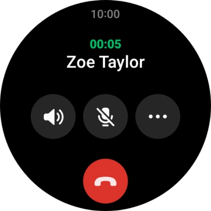 Press the end call icon. Press the end call icon.