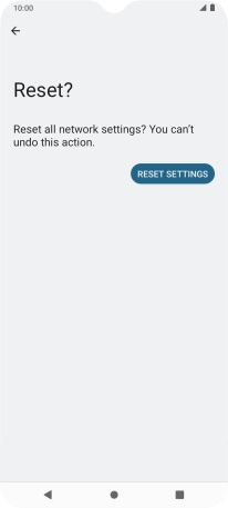 Press RESET SETTINGS.