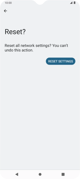 Press RESET SETTINGS.