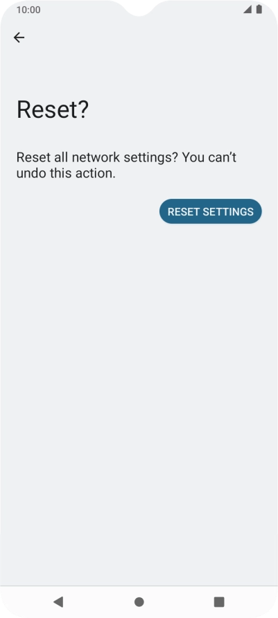 Press RESET SETTINGS.