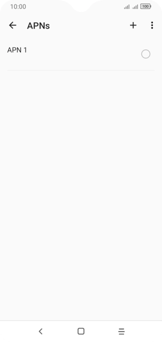 Press the new data connection icon.