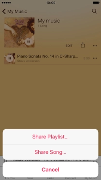 Press Share Song....