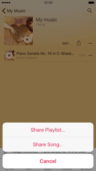 Press Share Song....