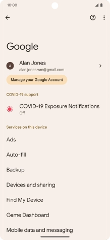 Press Find My Device.
