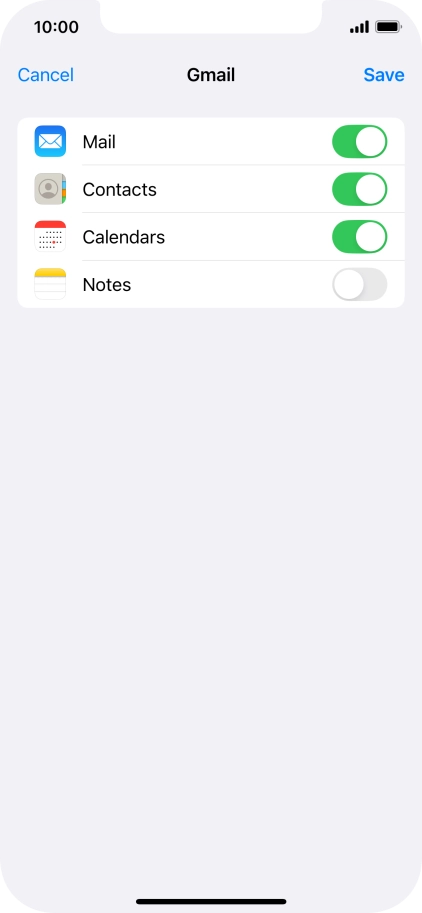 If this screen is displayed, you email account has been recognised and set up automatically. Follow the instructions on the screen to key in more information and finish setting up your email account.