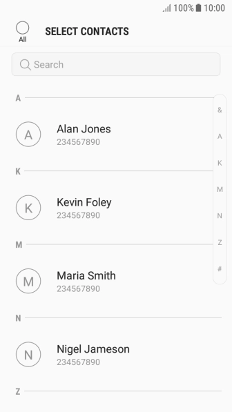 Press the field above 