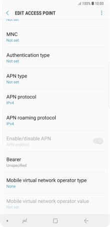 Press the menu icon.
