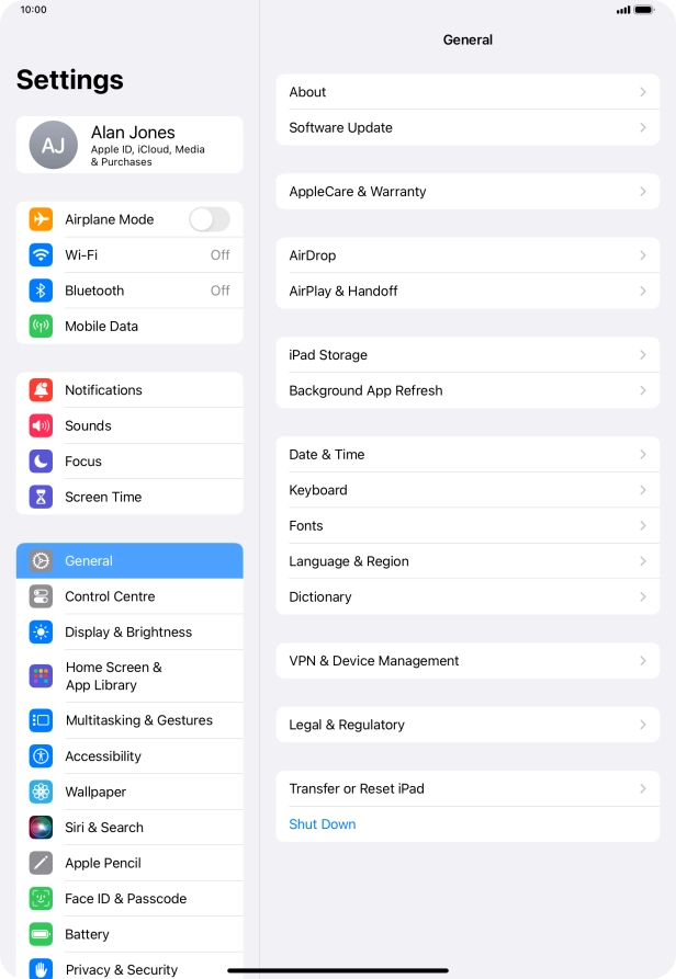 Press Background App Refresh.