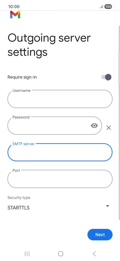 Press the field below 