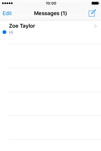 Press the new message icon.