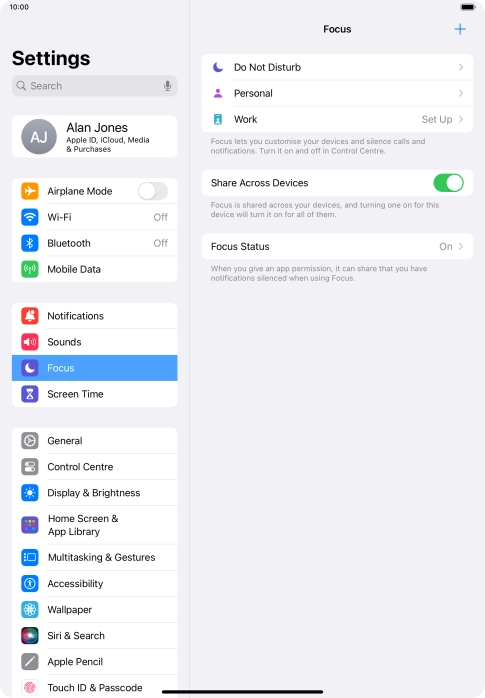 Press Do Not Disturb.