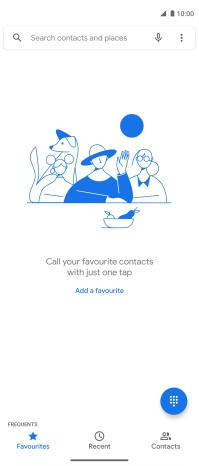 Press the menu icon.